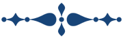 a blue cursive illustration with droplet shaped patterns